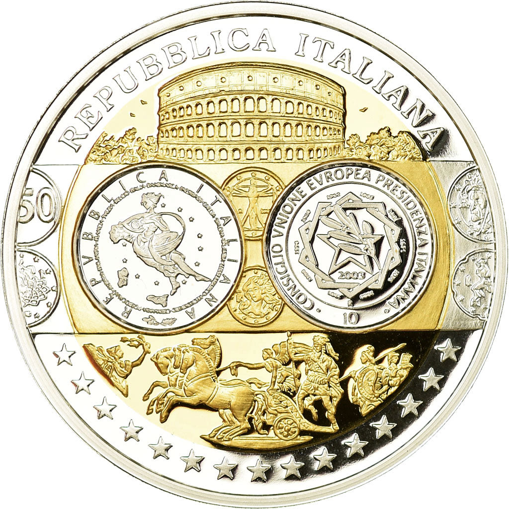 Italy, Medal, Euro, Europa, MS(65-70), Silver