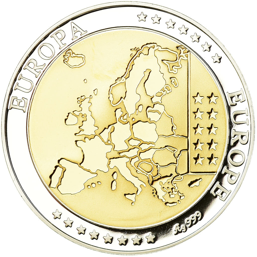 Italy, Medal, Euro, Europa, MS(65-70), Silver