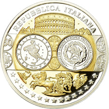 Italien, Medaille, Euro, Europa, STGL, Silber