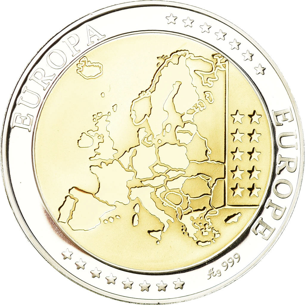 Italien, Medaille, Euro, Europa, STGL, Silber