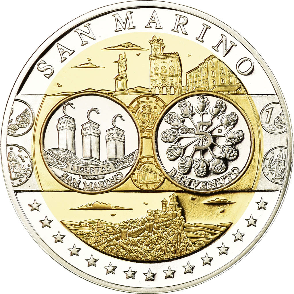 San Marino, Medal, Euro, Europa, MS(65-70), Silver