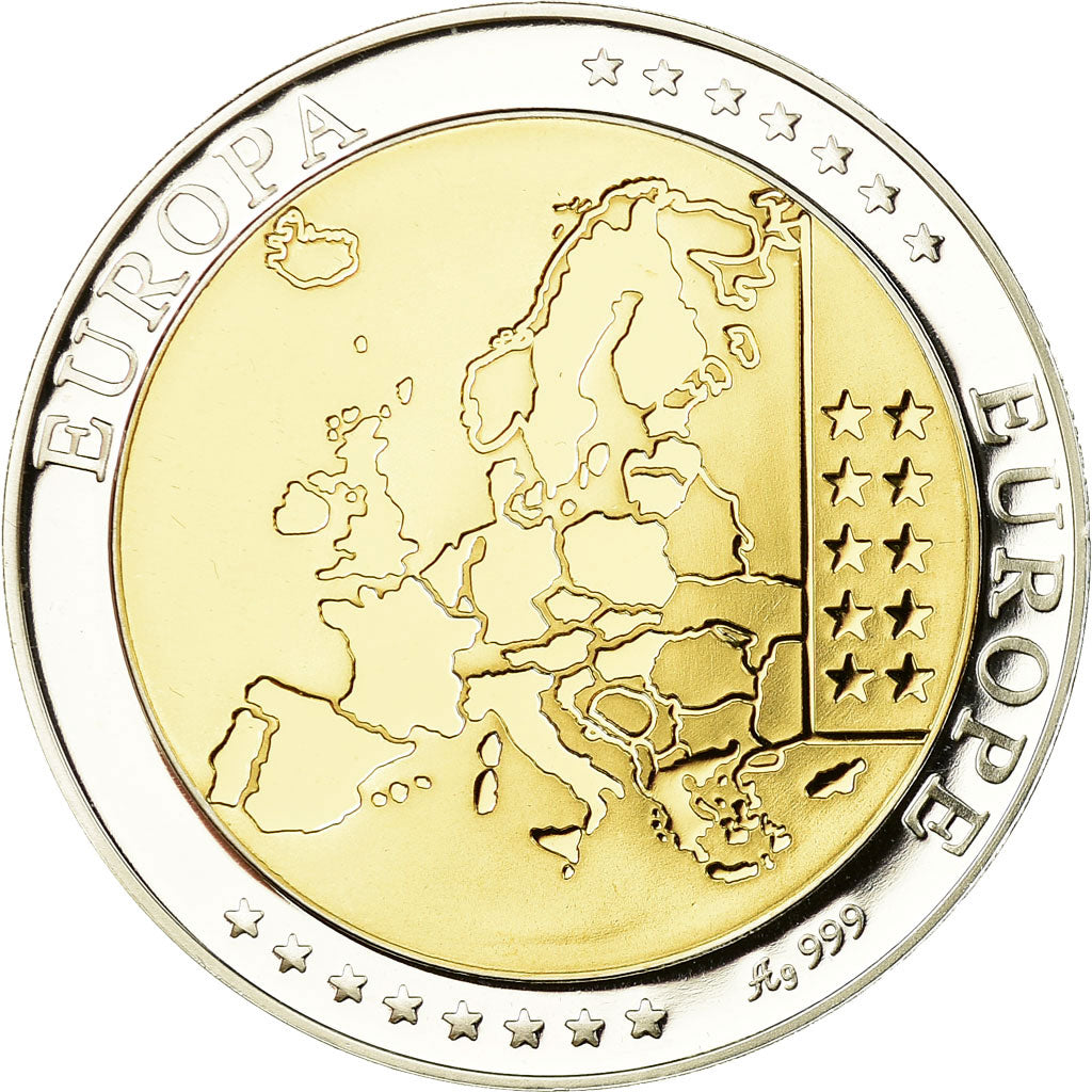 Slovakia, Medal, Euro, Europa, MS(65-70), Silver