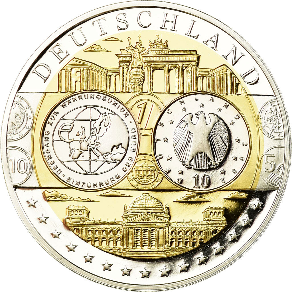 Germany, Medal, Euro, Europa, MS(65-70), Silver