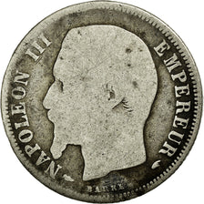Moneda, Francia, Napoleon III, Napoléon III, Franc, 1854, Paris, BC, Plata