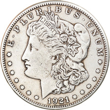 Coin, United States, Morgan Dollar, Dollar, 1921, U.S. Mint, San Francisco