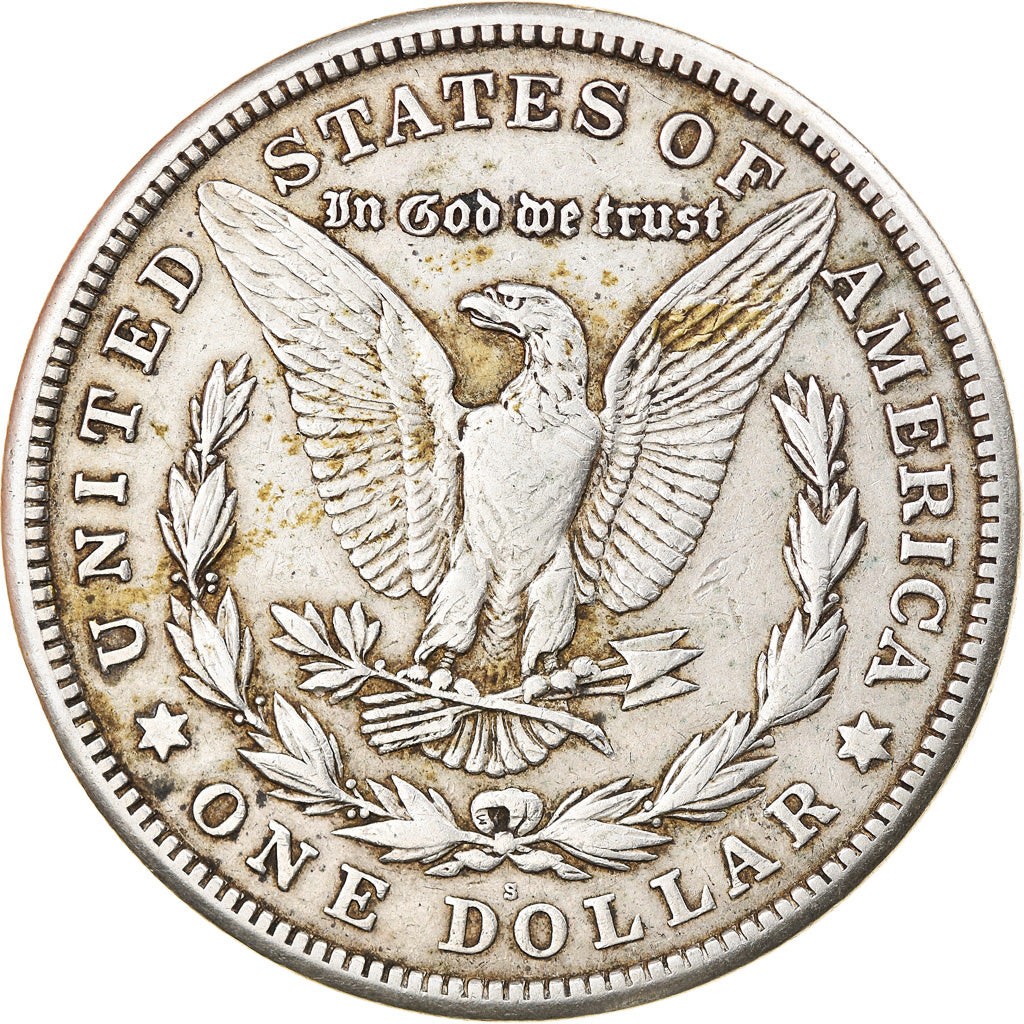 Coin, United States, Morgan Dollar, Dollar, 1921, U.S. Mint, San Francisco