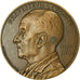 France, Medal, Médecine, Professeur Lévaditi, 1945, Lavrillier, MS(63), Bronze