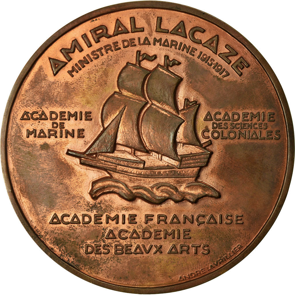 Francja, Medal, Amiral Lacaze, Ministre de la Marine, Wysyłka, Undated