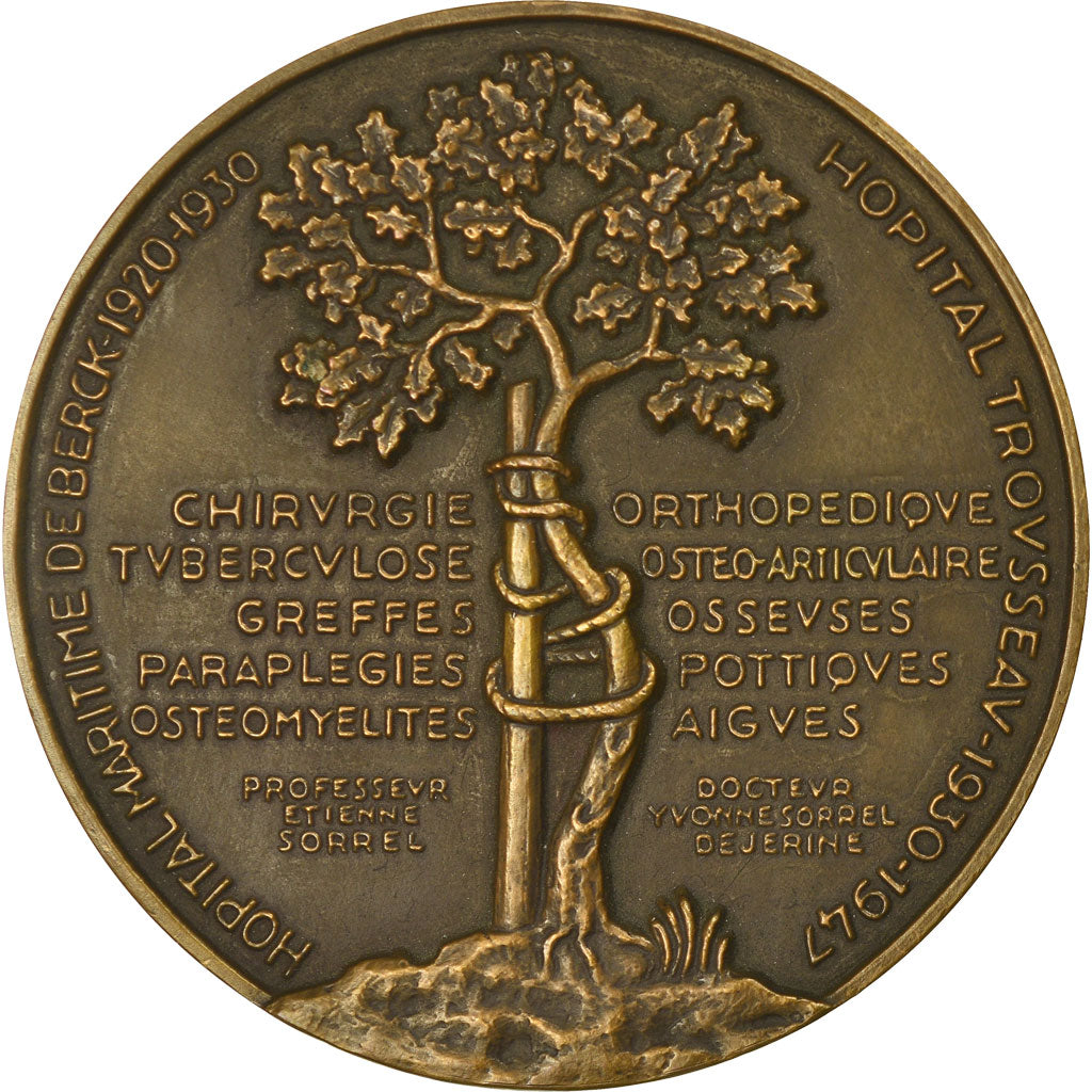 Francja, Medal, Docteur Etienne Sorrel, Académie de Chirurgie, Lavrillier