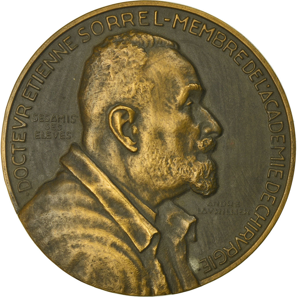 Francja, Medal, Docteur Etienne Sorrel, Académie de Chirurgie, Lavrillier