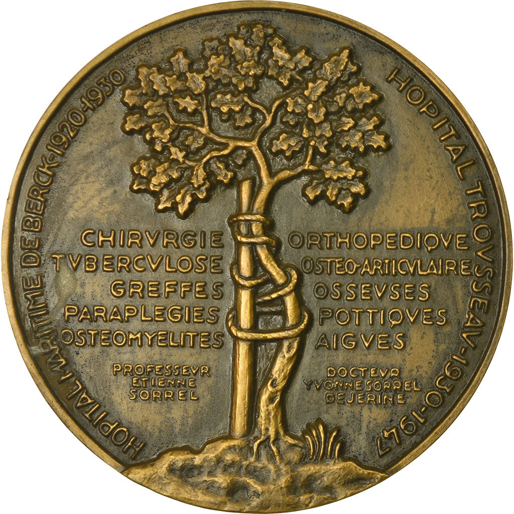 Francja, Medal, Docteur Etienne Sorrel, Académie de Chirurgie, Lavrillier