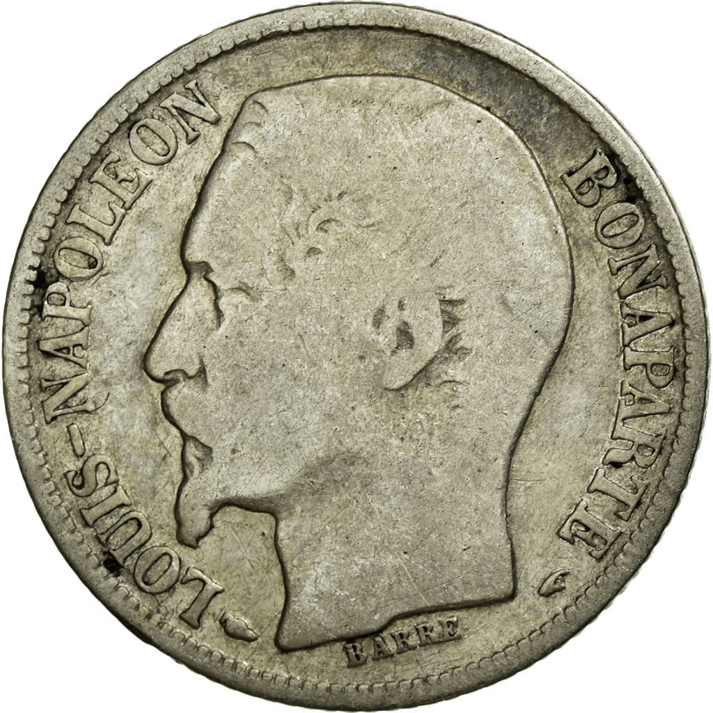 Monnaie, France, Napoleon III, Napoléon III, Franc, 1852, Paris, TB, Argent