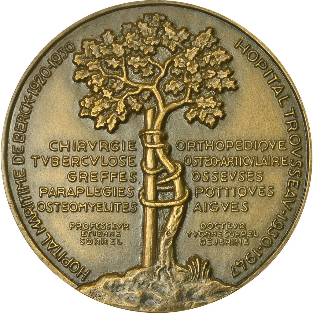 Francja, Medal, Docteur Etienne Sorrel, Académie de Chirurgie, Lavrillier