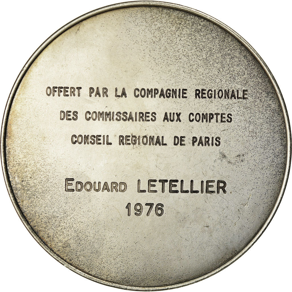 France, Médaille, Commissaires aux Comptes de Paris, 1976, Guiraud, SUP