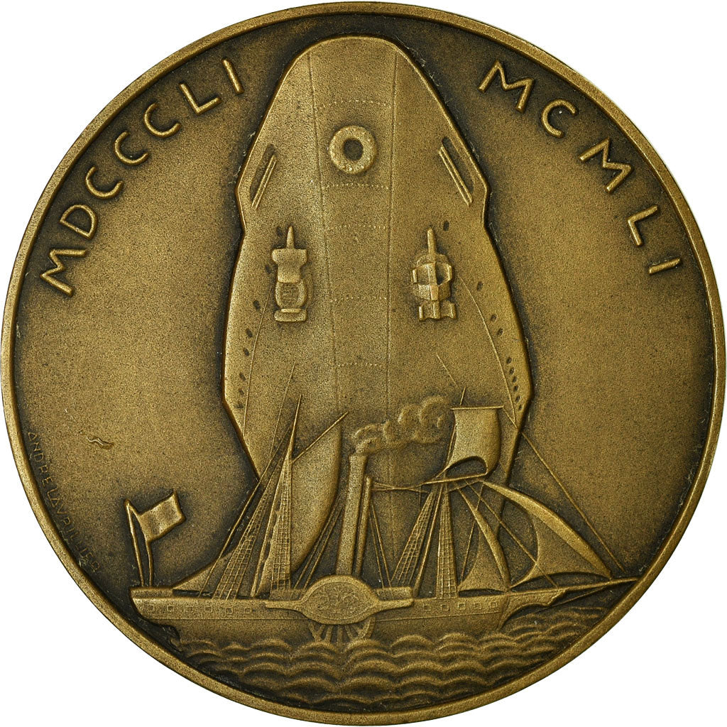 Frankreich, Medaille, Compagnie des Messageries Maritimes, Shipping, 1951