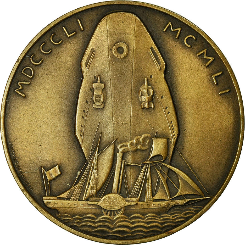 Frankreich, Medaille, Compagnie des Messageries Maritimes, Shipping, 1951