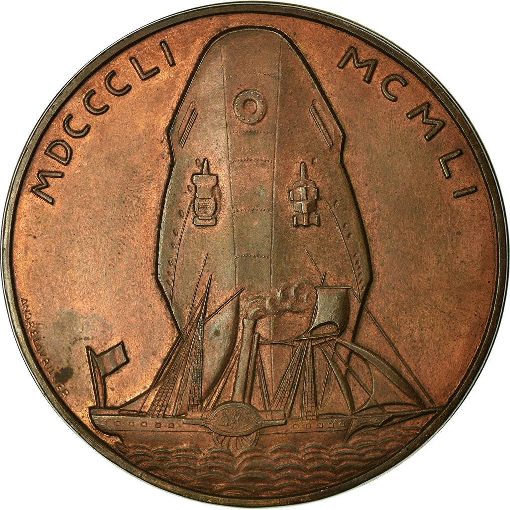 France, Médaille, Compagnie des Messageries Maritimes, Shipping, 1951