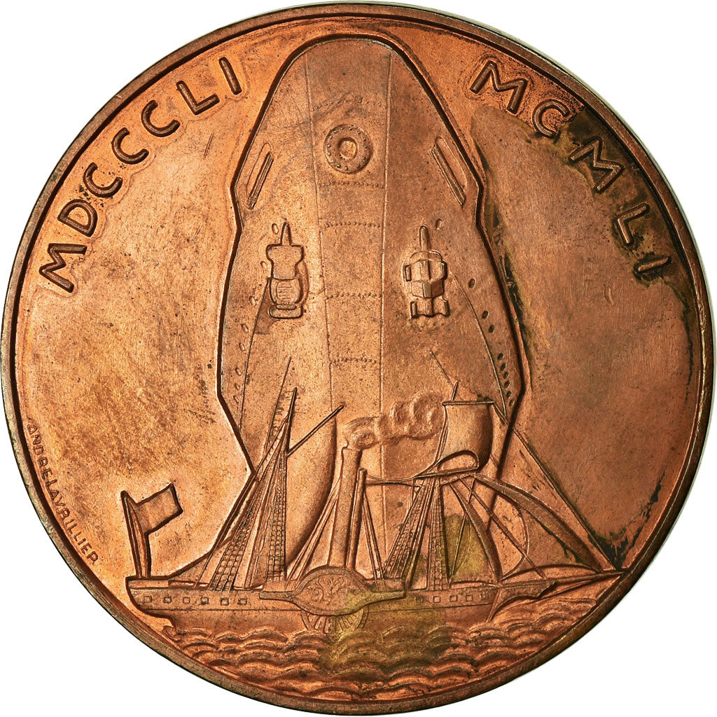 France, Médaille, Compagnie des Messageries Maritimes, Shipping, 1951