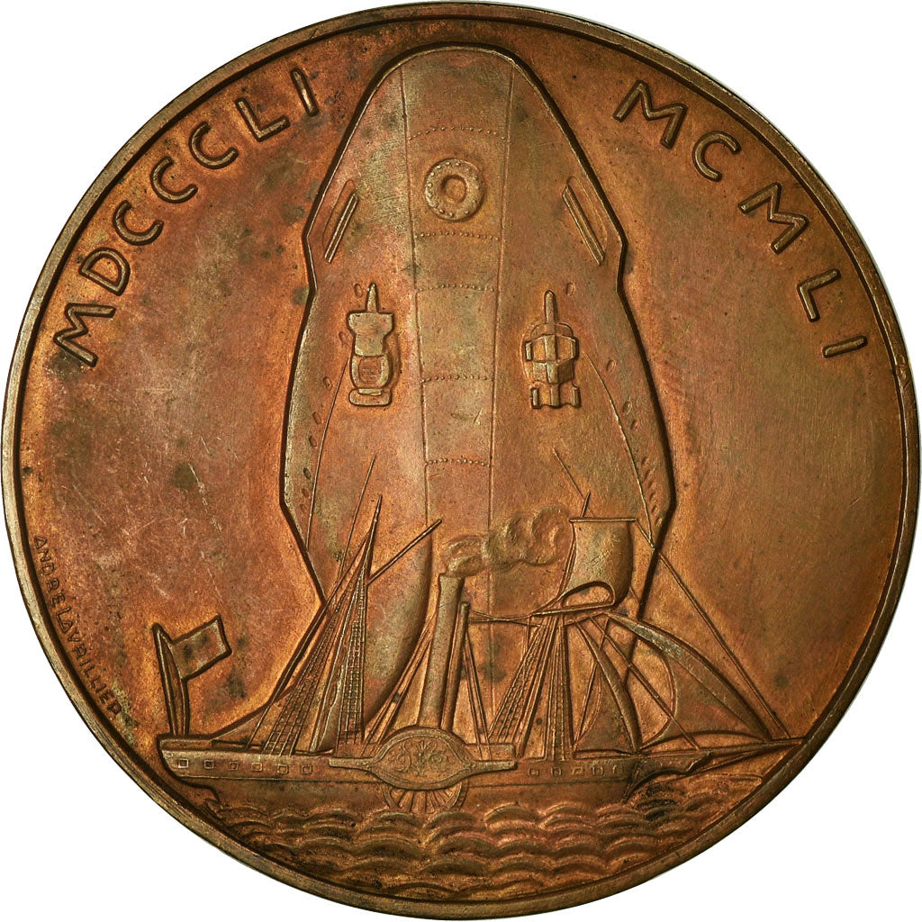France, Médaille, Compagnie des Messageries Maritimes, Shipping, 1951