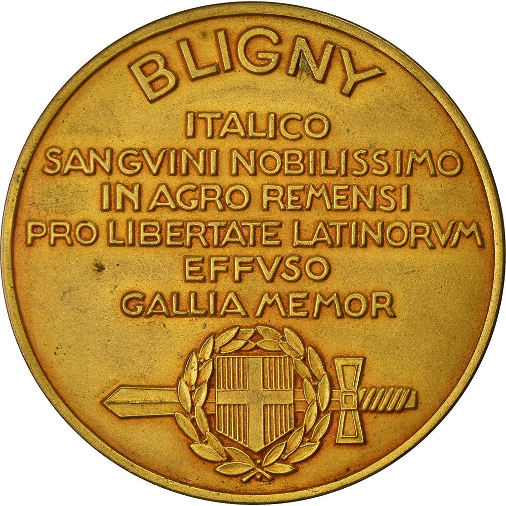 Francja, Medal, Bligny, Reims, Polityka, społeczeństwo, wojna, 1918