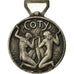 France, Medal, Coty, Femmes Nues, MS(63), Silvered bronze