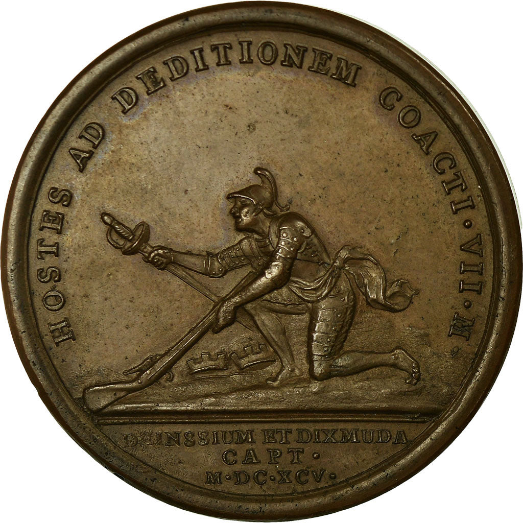 França, Medal, Louis XIV, Prise de Dixmude et Deinze, 1695, Mauger, MS(60-62)