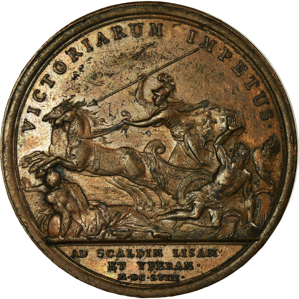 France, Médaille, Louis XIV, Prise de plusieurs Villes en Flandre, 1658