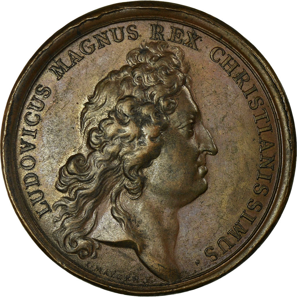 France, Medal, Louis XIV, Découverte de Cinq Satellites de Saturne, 1686