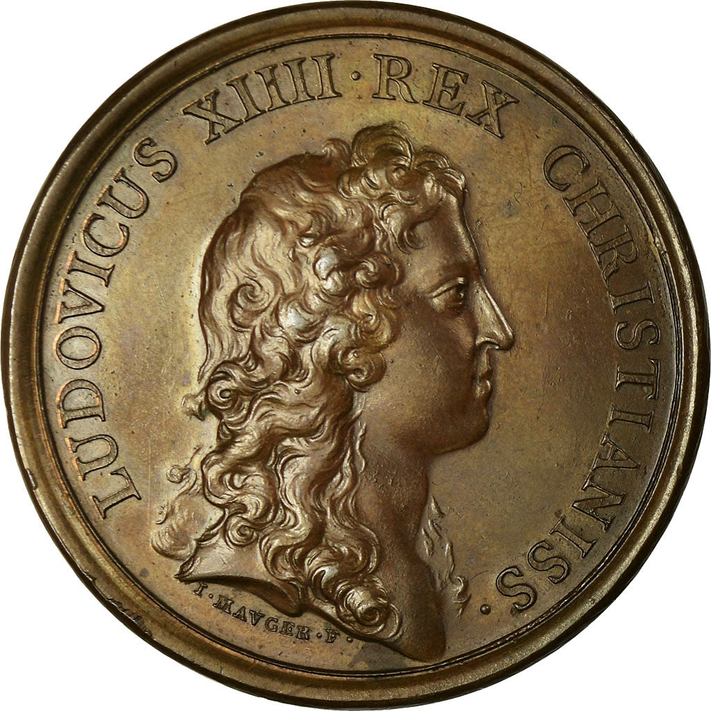 France, Medal, Louis XIV, Entrée de la Reine Christine de Suède à Paris