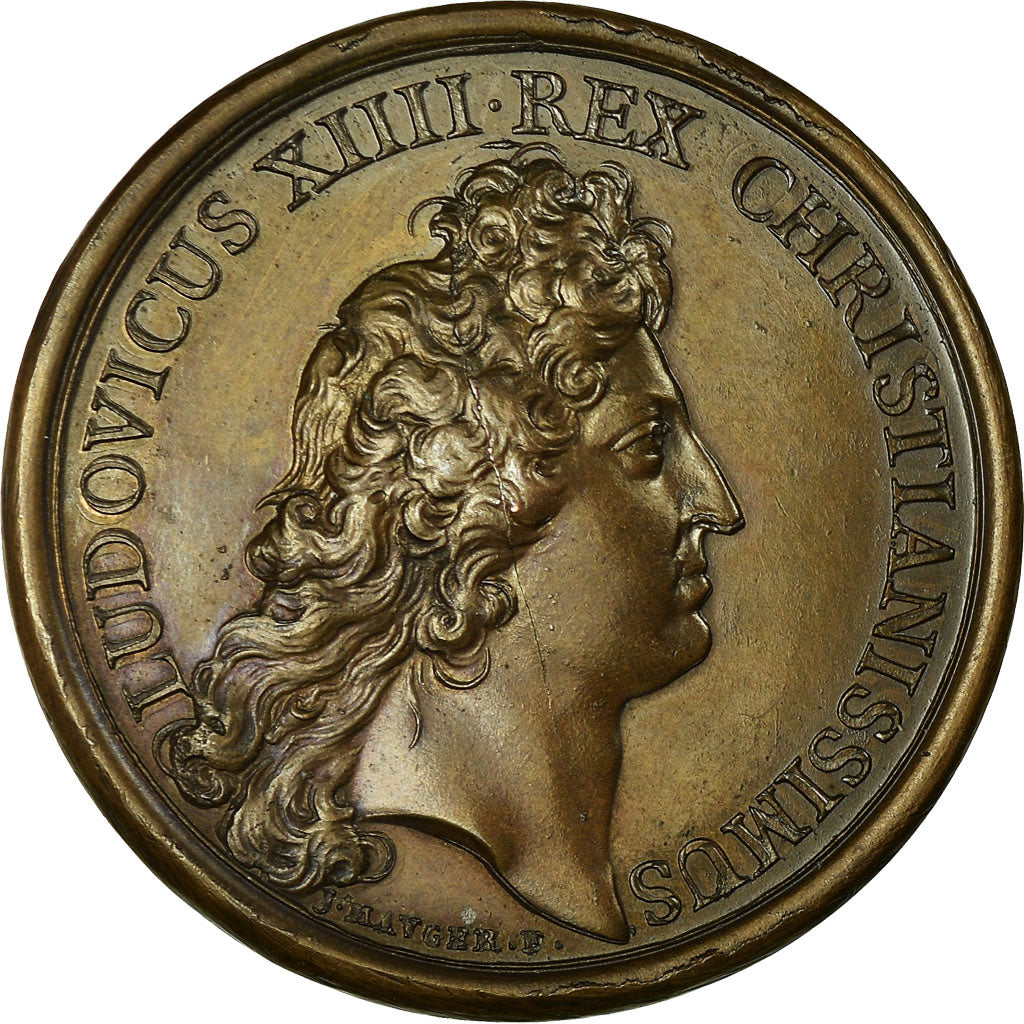 France, Medal, Louis XIV, La Clémence du Roi, 1666, Mauger, MS(63), Bronze