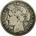 Moneda, Francia, Cérès, 2 Francs, 1873, Paris, BC+, Plata, Gadoury:530a