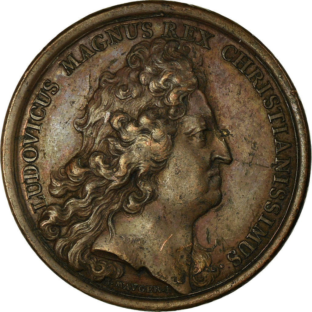 France, Medal, Louis XIV, Combat de Steenkerque, 1692, Mauger, AU(50-53)