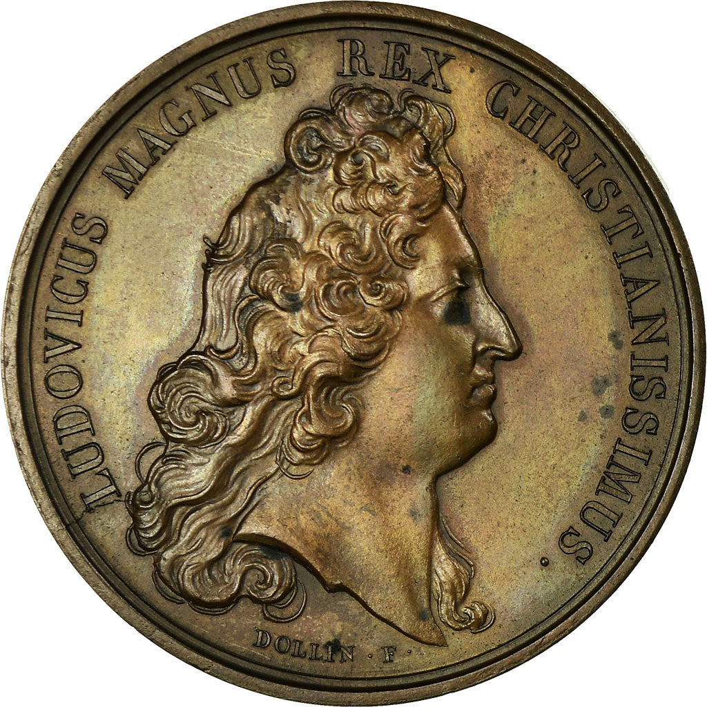 France, Medal, Louis XIV, Expédition de Gand, 1678, Mauger, MS(60-62), Bronze