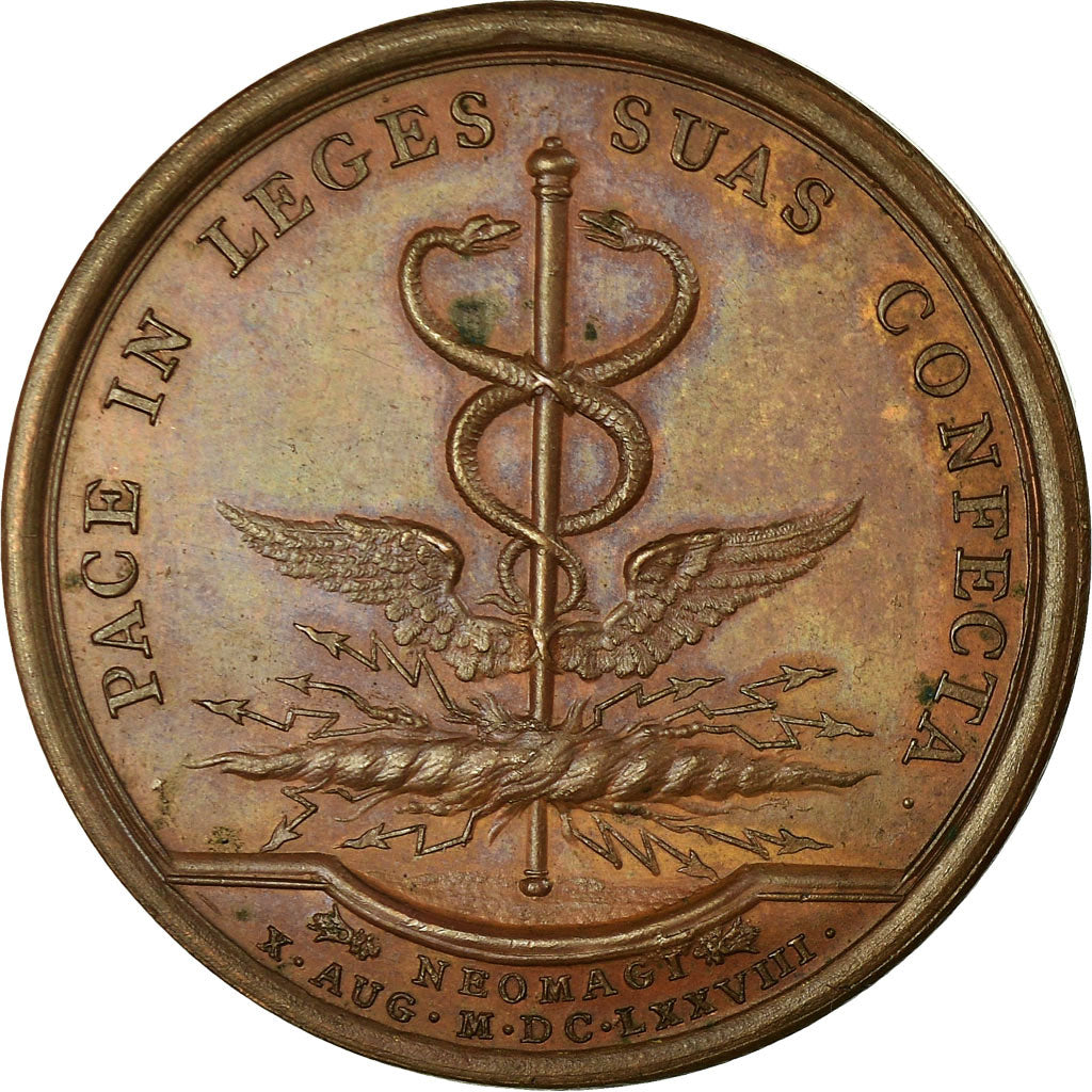 France, Medal, Louis XIV, Paix de Nimègue, 1678, Mauger, MS(60-62), Bronze