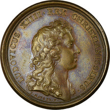 France, Medal, Louis XIV, Prise de Landrecies, Condé et Saint-Ghislain, 1655