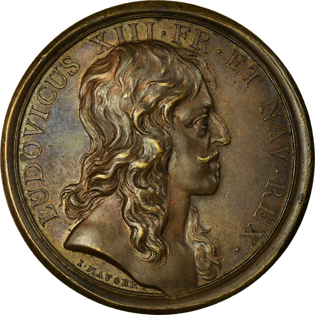 França, Medal, Louis XIII, Naissance du Dauphin Louis XIV, 1638, Mauger
