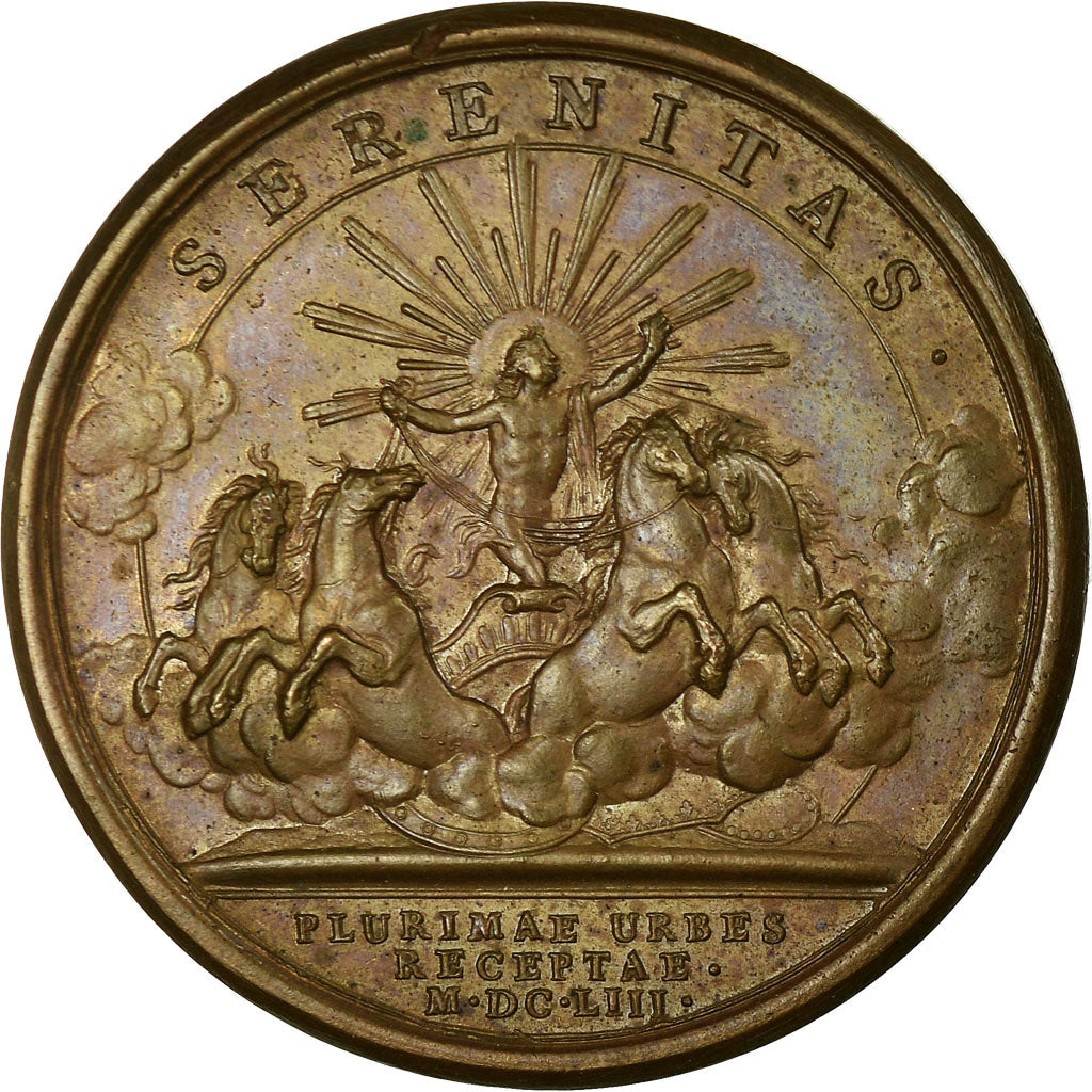 Frankrijk, Medaille, Louis XIV, Villes remises sous l'Obéissance du Roi, 1653