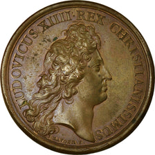 França, Medal, Louis XIV, La Clémence du Roi, 1666, Mauger, AU(55-58), Bronze