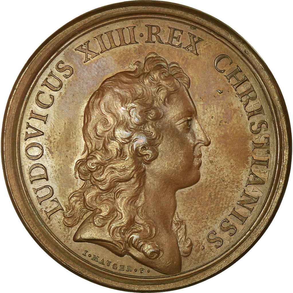 France, Medal, Louis XIV, La Citadelle de Marseille, 1660, Mauger, AU(50-53)