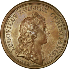 France, Medal, Louis XIV, La Citadelle de Marseille, 1660, Mauger, AU(50-53)