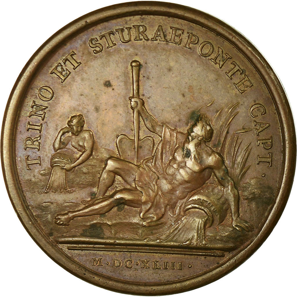 França, Medal, Louis XIV, Prise de Trino et de Pontestura, 1643, Mauger