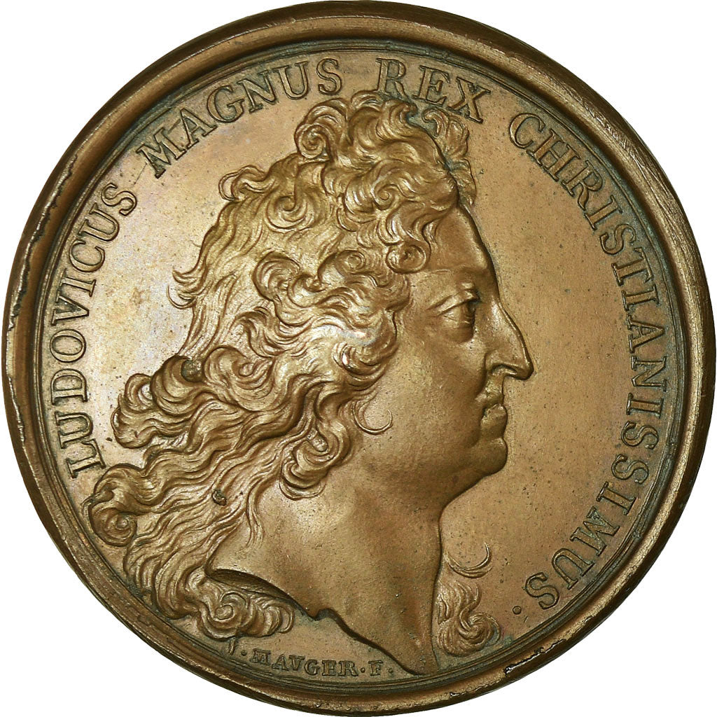Frankreich, Medaille, Louis XIV, Prise de Montmélian, 1691, Mauger, VZ, Bronze