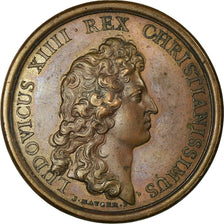 Francja, Medal, Louis XIV, Le Duel Aboli, 1662, Mauger, AU(50-53), Bronze
