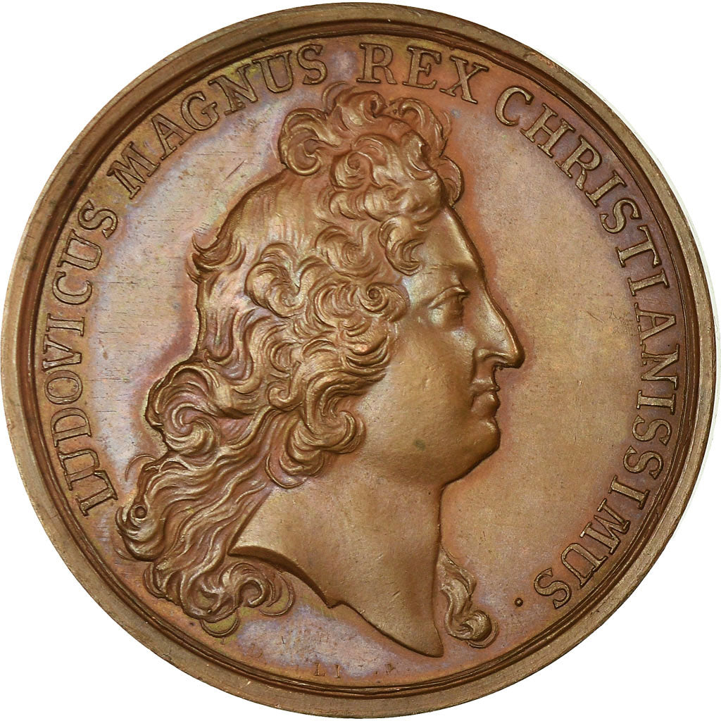 France, Medal, Louis XIV, Soumission des Dix Villes Impériales d'Alsace, 1680