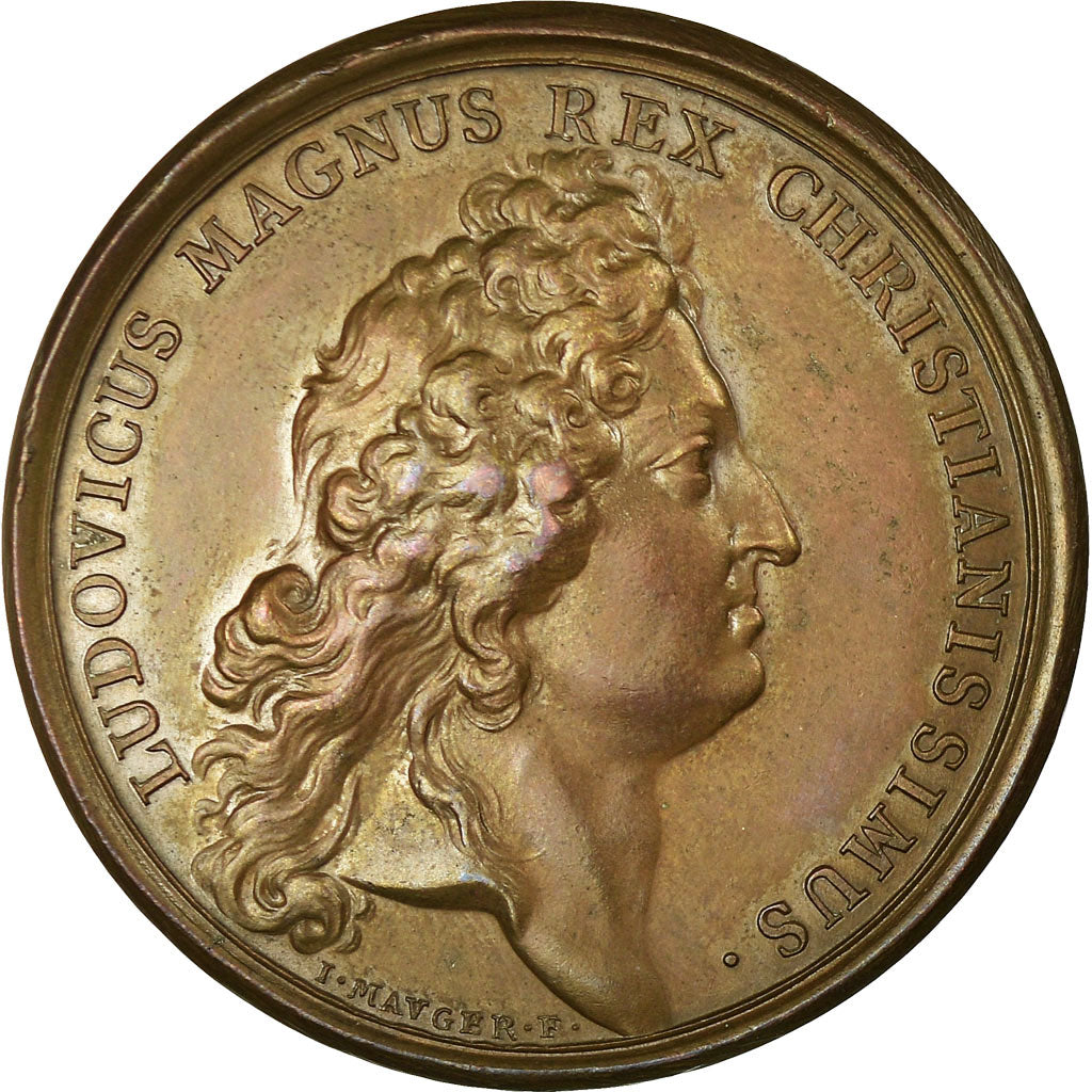 France, Médaille, Louis XIV, Temples Calvinistes démolis, 1685, Mauger, TTB+