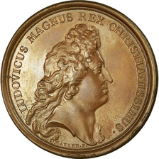 France, Médaille, Louis XIV, Le Château de Versailles, 1680, Mauger, SUP