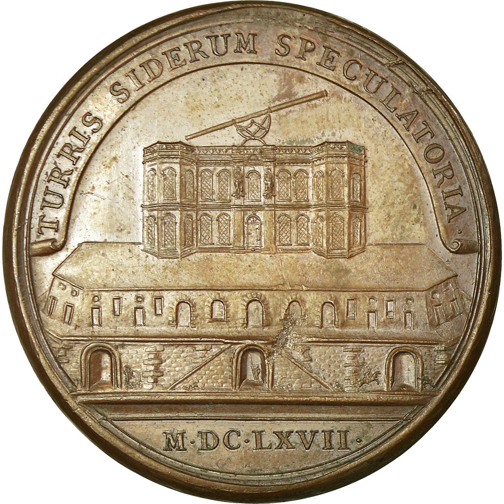 Francia, medalla, Louis XIV, L'Observatoire de Paris, 1667, Mauger, EBC, Bronce