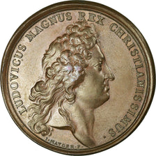 France, Médaille, Louis XIV, Prise de Luxembourg, 1684, Mauger, SUP, Bronze