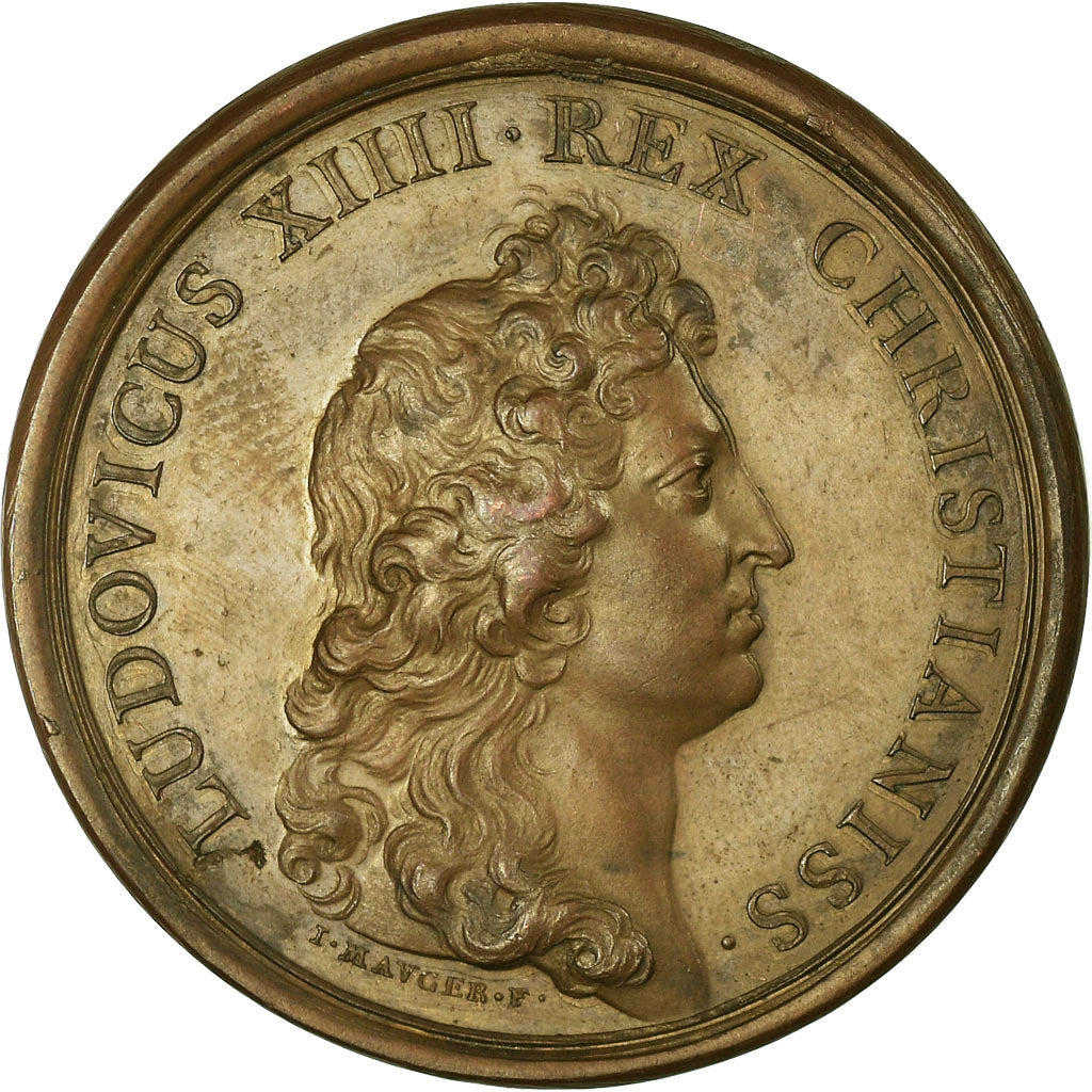 France, Medal, Louis XIV, Renouvellement de l'Alliance avec les Suisses, 1663
