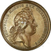 France, Medal, Louis XIV, Le Roi d'Angleterre Réfugié en France, 1689, Mauger